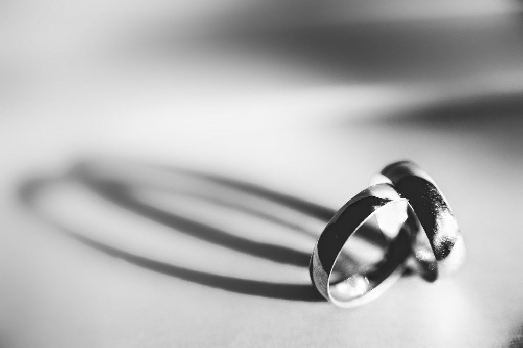 Two rings attached together