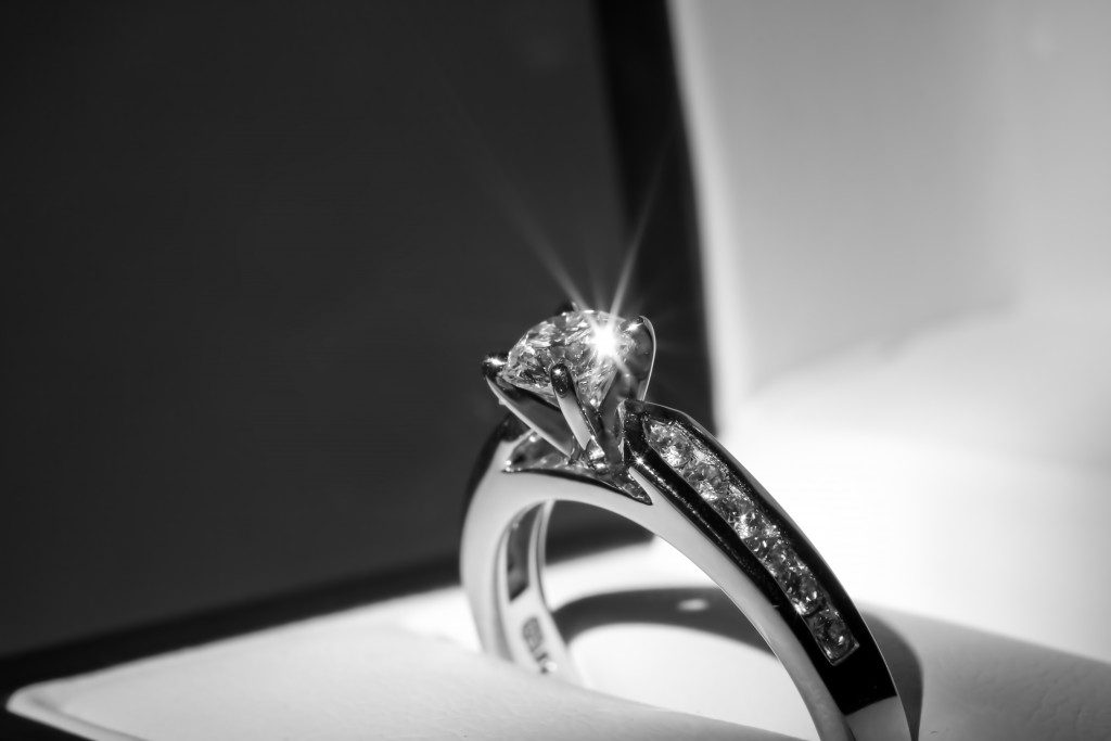 an engagement ring
