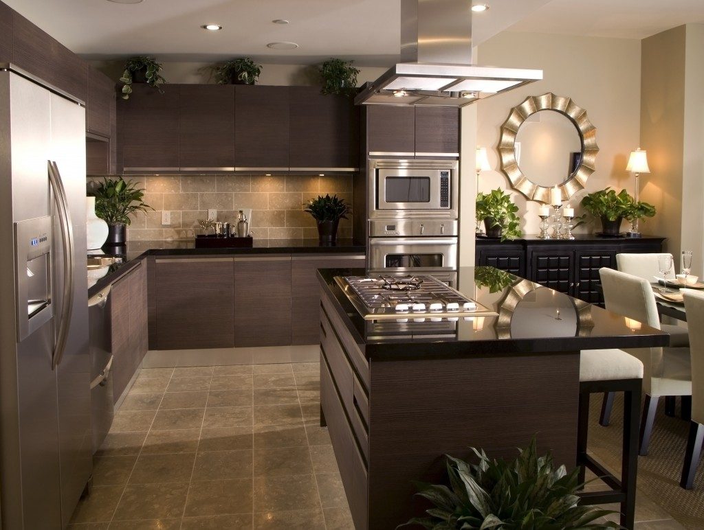 Kitchen and dining area of an apartment