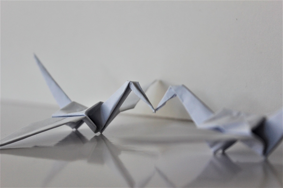 Orgami paper cranes