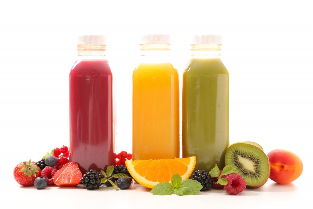 Different fruit smoothies for people on diet