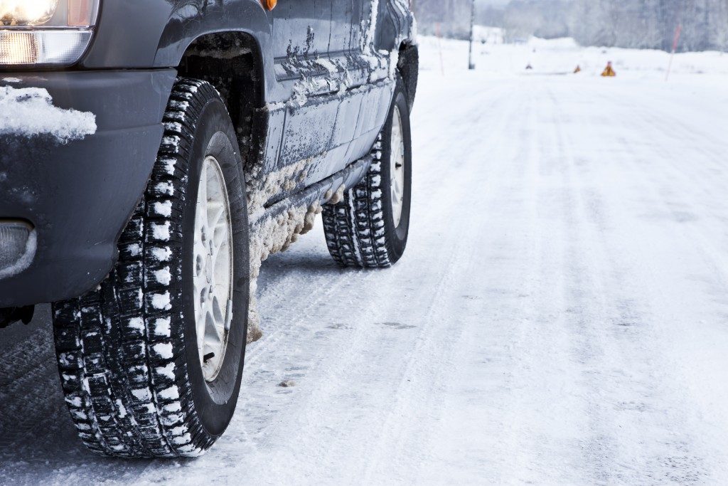 car in winter